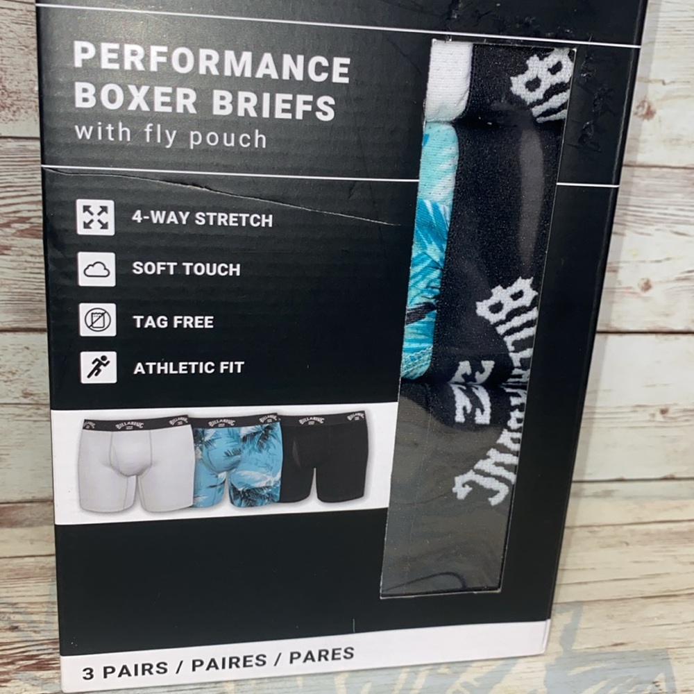 Billabong 3 pair performance boxer briefs - Picture 2 of 5